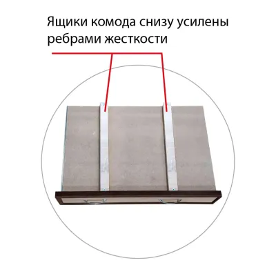Комод Оскар 4 ящика МАКСИ МЕБЕЛЬ Дуб сонома/Белый гладкий (10830)