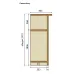 Прихожая Делла NEW Секция 1,0м (плюс) МАКСИ МЕБЕЛЬ Венге магия/Дуб сонома (10921)