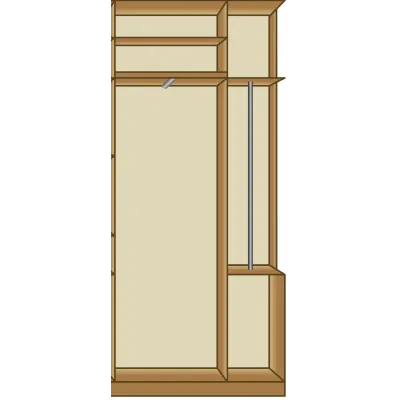 Передпокій Карина (Секція 1,05 м) МАКСІ МЕБЛІ Дуб молочний (10926)