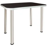 Стол кухонный Вена 2 ST (ширина 800) МАКСИ МЕБЕЛЬ Венге магия/Белая гладкая (12358)
