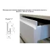 Тумба двухдверная без ящиков (без столешницы) с крашеными МДФ фасадами ширина 500 МАКСИ МЕБЕЛЬ (5102273)