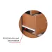 Ліжко Кораблик односпальне МАКСІ МЕБЛІ (під матрац 1400х700) Біле гладке/Жовте 5103026)