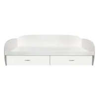 Ліжко Батумське МАКСІ МЕБЛІ (під матрац 2000 х 1000) Біле гладке (5103071)
