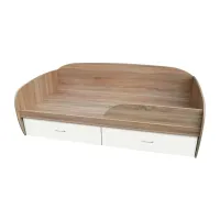 Ліжко Батумське з бортиком МАКСІ МЕБЛІ (під матрац 1900 х 800) Дуб сонома/Біла гладка (5103118) Ліжко Батумське з бортиком МАКСІ МЕБЛІ (під матрац 1900 х 800) Дуб сонома/Біла гладка (5103118)