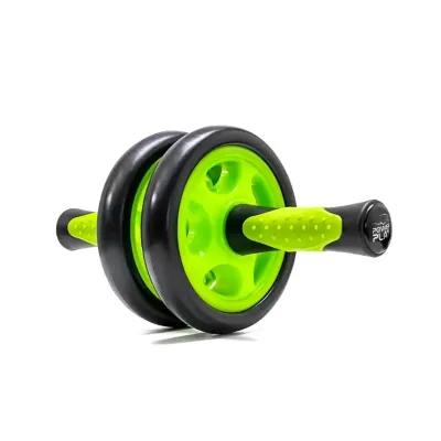 Колесо для преса подвійне PowerPlay 4327 Dual-Core Ab Wheel Чорно-зелений