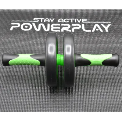 Колесо для преса подвійне PowerPlay 4327 Dual-Core Ab Wheel Чорно-зелений