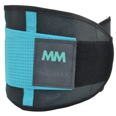 Пояс компрессионный MadMax MFA-277 Slimming belt Black/turquoise M Пояс компрессионный MadMax MFA-277 Slimming belt Black/turquoise M