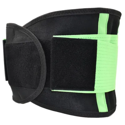 Пояс компрессионный MadMax MFA-277 Slimming belt Black/neon green M