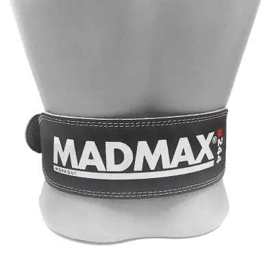 Пояс для важкої атлетики MadMax MFB-244 Sandwich шкіряний Black L