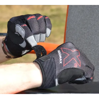 Рукавички для фітнесу MadMax MXG-103 X Gloves Black/Grey XL