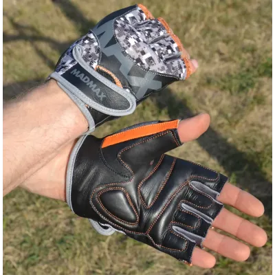 Рукавички для фітнесу MadMax MFG-831 Mti 83.1 Grey/Digital Camo XL