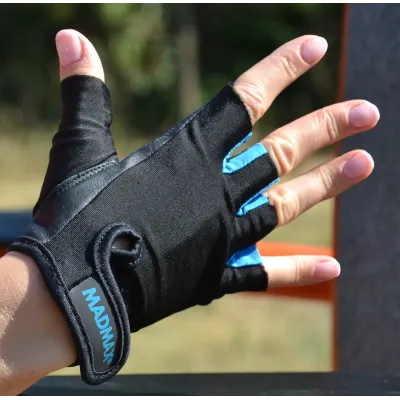 Рукавички для фітнесу MadMax MFG-251 Rainbow Turquoise L