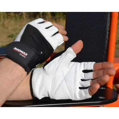 Перчатки для фитнеса MadMax MFG-444 Fitness White L Перчатки для фитнеса MadMax MFG-444 Fitness White L