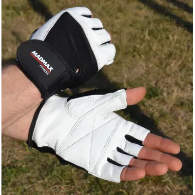 Перчатки для фитнеса MadMax MFG-444 Fitness White L Перчатки для фитнеса MadMax MFG-444 Fitness White L