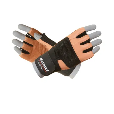 Перчатки для фитнеса MadMax MFG-269 Professional Brown S