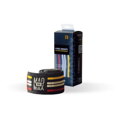 Бинти на коліна MadMax MFA-292 Knee Wraps Black Бинти на коліна MadMax MFA-292 Knee Wraps Black
