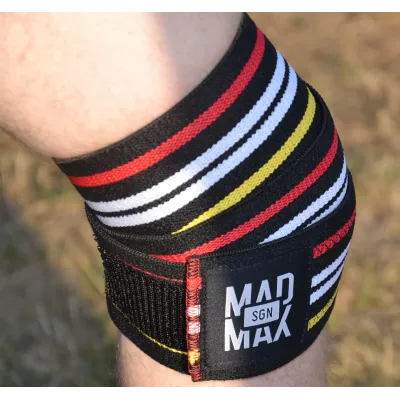 Бинти на коліна MadMax MFA-292 Knee Wraps Black Бинти на коліна MadMax MFA-292 Knee Wraps Black