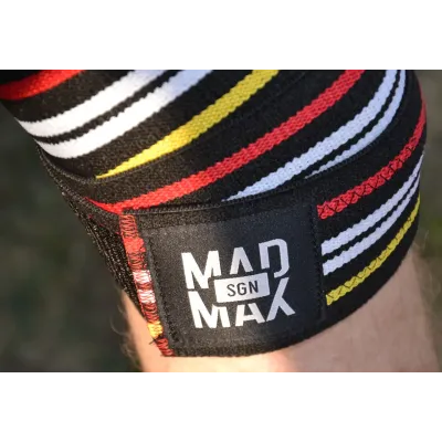 Бинти на коліна MadMax MFA-292 Knee Wraps Black Бинти на коліна MadMax MFA-292 Knee Wraps Black