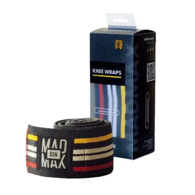 Бинти на коліна MadMax MFA-292 Knee Wraps Black