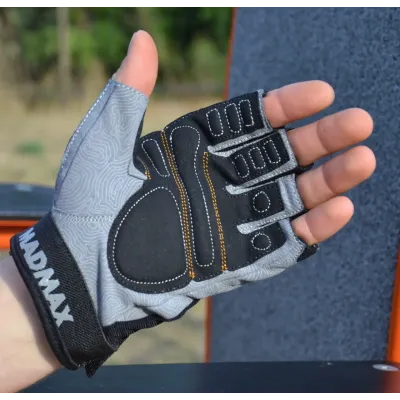Перчатки для фитнеса MadMax MFG-871 Damasteel Grey/Black XXL
