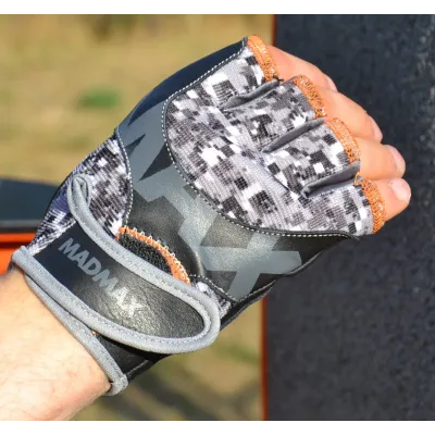 Рукавички для фітнесу MadMax MFG-831 Mti 83.1 Grey/Digital Camo S Рукавички для фітнесу MadMax MFG-831 Mti 83.1 Grey/Digital Camo S
