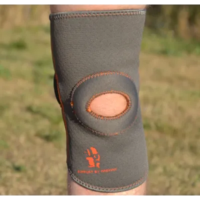 Наколінник MadMax MFA-297 Knee Support with Patella Stabilizer Dark Grey/Orange L