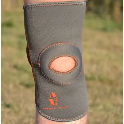 Наколінник MadMax MFA-297 Knee Support with Patella Stabilizer Dark Grey/Orange L