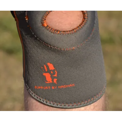 Наколінник MadMax MFA-297 Knee Support with Patella Stabilizer Dark Grey/Orange L