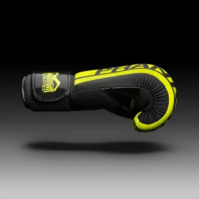 Боксерские перчатки Phantom APEX Elastic Neon Black/Yellow 16 унций Боксерские перчатки Phantom APEX Elastic Neon Black/Yellow 16 унций