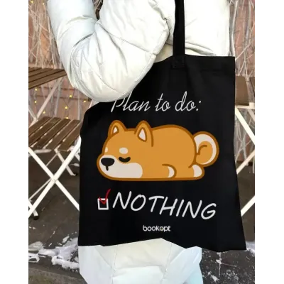 Екошопер BookOpt BK4061 Plan to do: NOTHING чорний Екошопер BookOpt BK4061 Plan to do: NOTHING чорний
