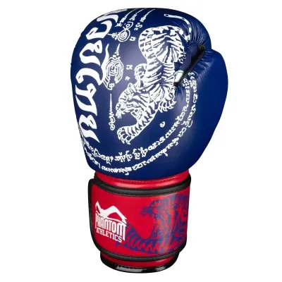 Боксерські рукавиці Phantom Muay Thai Blue 12 унцій + бинти