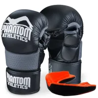 Рукавиці для ММА Phantom RIOT Black L/XL + капа