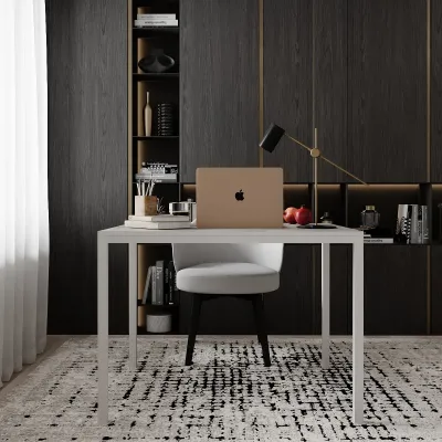 Письменный стол Art in Head Brevity Loft mid 900х750х670 Ателье светлый/Белый металл (TB02040000010)
