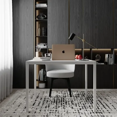 Письменный стол Art in Head Brevity Loft mid 900х750х670 Белый бриллиант/Белый металл (TB02010000010)