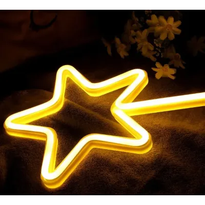 Ночник неоновый лампа No Brand Christmas Star Звезда