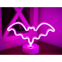 Ночник неоновый лампа Angel Летучая мышь 18х28 см