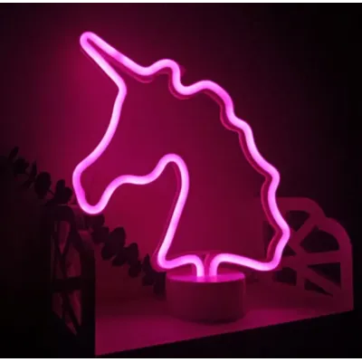 Ночник неоновый лампа Единорог Pink Angel 23х31 см Ночник неоновый лампа Единорог Pink Angel 23х31 см