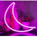 Настенный неоновый светильник ночник Луна розовый Angel Настенный неоновый светильник ночник Луна розовый Angel