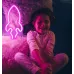 Настінний неоновий світильник нічник Ракета рожева Angel