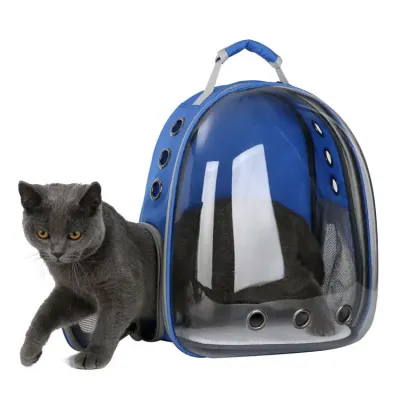 Рюкзак переноска Pet Cat для домашних животных Fat Cat синий (IBH007L1) Рюкзак переноска Pet Cat для домашних животных Fat Cat синий (IBH007L1)