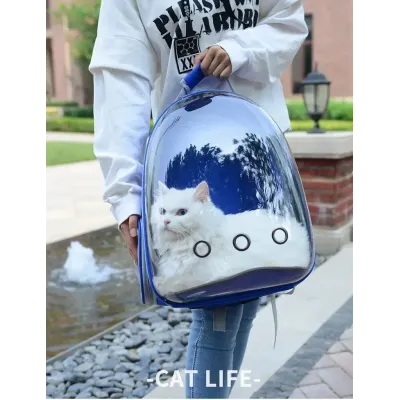 Рюкзак переноска Pet Cat для домашних животных Fat Cat синий (IBH007L1) Рюкзак переноска Pet Cat для домашних животных Fat Cat синий (IBH007L1)