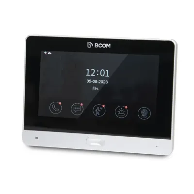 Видеодомофон Wi-Fi 7 BCOM BD-760FHD/T Silver с поддержкой Tuya Smart
