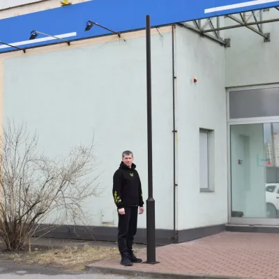 Стовп парковий Lightwell 4 м чорний 277852 Стовп парковий Lightwell 4 м чорний 277852