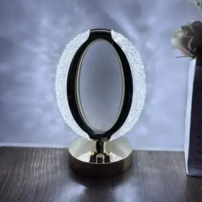 Настільна світлодіодна кристалічна лампа RIAS Ring Diamond Gold