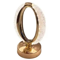 Настільна світлодіодна кристалічна лампа RIAS Ring Diamond Gold Настільна світлодіодна кристалічна лампа RIAS Ring Diamond Gold