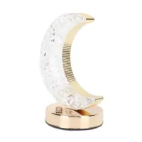Настольная светодиодная кристаллическая лампа RIAS Moon Diamond Gold