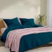 Плед-покрывало косичка COSAS 160х230 см Petal Knitted Braid Пудровый