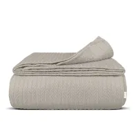 Плед-покривало косичка COSAS 160х230 см Almond Knitted Braid Пісочний Плед-покривало косичка COSAS 160х230 см Almond Knitted Braid Пісочний