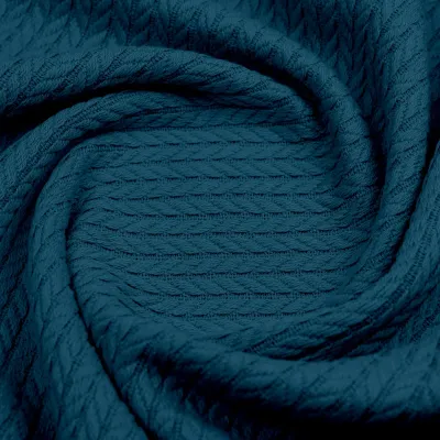 Плед-покрывало косичка COSAS 160х230 см Ocean Knitted Braid Изумрудный