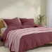 Плед-покрывало косичка COSAS 230х240 см Blush Knitted Braid Сакура